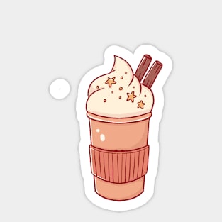 Cute autumn coffee Sticker